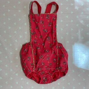 Baby Boden Pink Corduroy Bubble Suit / Romper